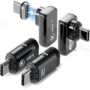 140W Straight + 240W Right Angle USB C Magnetic Adapter - 4 Pack