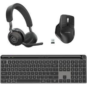 JLab Epic Work Bundle, Epic Work Headset, Epic Wireless Keyboard and Epic Wireless Mouse