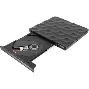 High Speed USB-C DVD ROM Burner External CD Player Rewriter Portable for Travel