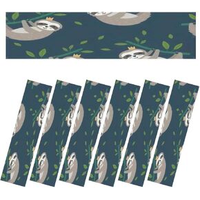 Fluorescent Light Covers for Ceiling Lights Seamless Three toed sloth holding pink yellow lilac orange Easy to Install Magnetic Light Filter for Classroom Office Hospitals School Home Decor