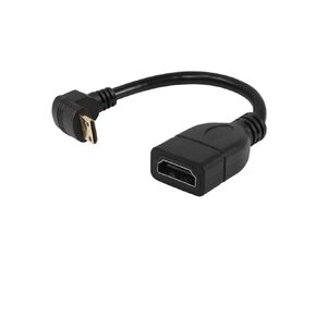 HDMI to HDMI-Compatible Cable Gender Adapter 90 Degree Angled for TV Projector M>oni>tor Camera P>S#3 P;S/4 4K 60hz Converter(Left Bend)