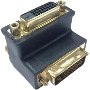 H&*igh qu>ality DVI 24+1 Male to DVI-D Female 90 Degree Right Angled Video Converter Adapter