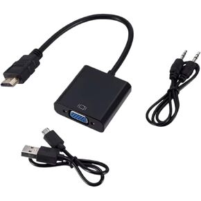 HDMI-Compatible to Adapter with Power Supply for P;S/4 PC TV M>oni>tor Projector 1080P Female to HDMI Male(Product C)