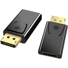 منفذ عرض DP إلى HDMI 4K 60Hz إلى محول HDMI DP ذكور إلى HDMI Female Video Cable HD لجهاز PC TV Projector (4K 30Hz)