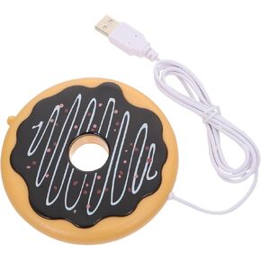 Cabilock 1Pc USB Heating Coaster Portable Cup Warmer Mat with Elegant Design for Home Office and Travel Fast Heating Operation Keeps Warm All Morning