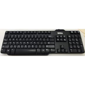 Dell OEM Genuine USB 104-key Black Wired Keyboard (RH659 L100 SK-8115) (Renewed)