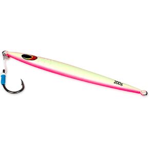 Uncle Mo's Tackle - Sand EEL 200g Offshore Jigs - Tuna, Mahi-Mahi, Grouper. Packs: 1, 5, 10. Green, Pink. Pro-Grade.