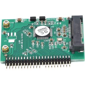 Converter Mini MSATA to 3.3V 44Pin 1.8in IDE PCI E SSD Hard Drive Adapter for Laptop Green PCB 57mm x 41.5mm