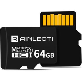 64 GB Micro SDXC Card (A2, U3) with Full-Size Adapter – Up to 100 MB/s Read, Black