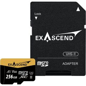 UHS-II microSD Card with Adapter, U3, V60, A1 up to 280MB/s, Ideal for Smartphones, Cameras, Drones, Game Consoles, dashcams (128, GB)