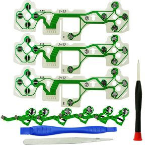 CTHTBZ 3PCS Ribbon Circuit Board Conductive Film Keypad Flex Cable for PS5 V2 BDM-020 Controller