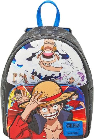 Hot Topic Loungefly One Piece Luffy Collage Mini Backpack Multi None in Saudi Arabia