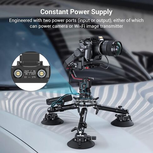 لوحة قاعدة إمدادات الطاقة الصغيرة لـ DJI RS 2 / RS 3 Pro / Rs 4 Pro Gimbal + Moniter Camera Monitor مع مشبك الناتو سريع الإصدار in Saudi Arabia