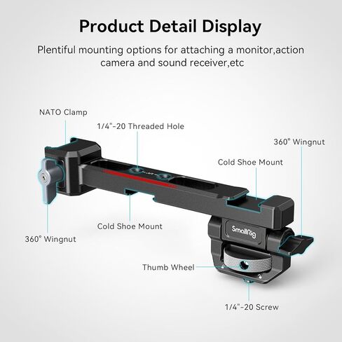 لوحة قاعدة إمدادات الطاقة الصغيرة لـ DJI RS 2 / RS 3 Pro / Rs 4 Pro Gimbal + Moniter Camera Monitor مع مشبك الناتو سريع الإصدار in Saudi Arabia