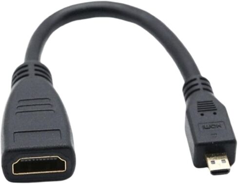 M;ic/ro HDMI to HDMI Data Transmission Line 4K 60Hz Cable for 5/Pi 4 Hero 7 6 A6000 Camera HDTV 15cm in Saudi Arabia