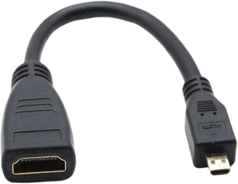 M;ic/ro HDMI to HDMI Data Transmission Line 4K 60Hz Cable for 5/Pi 4 Hero 7 6 A6000 Camera HDTV 15cm in Saudi Arabia