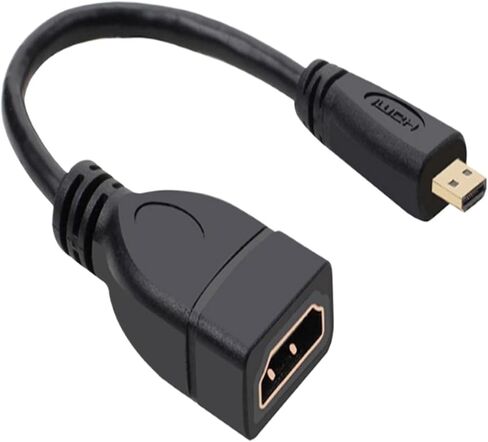 M;ic/ro HDMI to HDMI Data Transmission Line 4K 60Hz Cable for 5/Pi 4 Hero 7 6 A6000 Camera HDTV 15cm in Saudi Arabia
