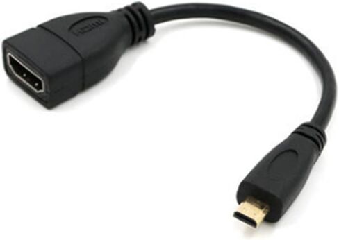 M;ic/ro HDMI to HDMI Data Transmission Line 4K 60Hz Cable for 5/Pi 4 Hero 7 6 A6000 Camera HDTV 15cm in Saudi Arabia