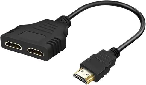 HDMI Switch HDMI Flitter 1 in 2 Out 4K for Songors Manual HDMI Hub يدعم شاشة مرآة HD فقط لمدة 4/3 in Saudi Arabia
