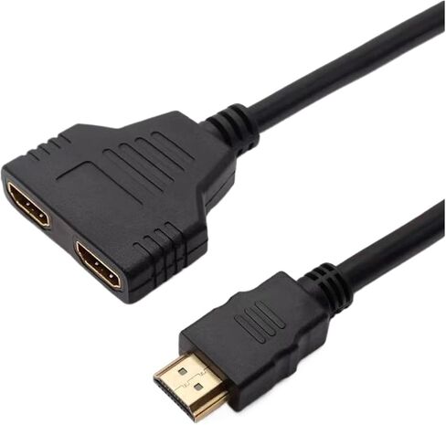 HDMI Switch HDMI Flitter 1 in 2 Out 4K for Songors Manual HDMI Hub يدعم شاشة مرآة HD فقط لمدة 4/3 in Saudi Arabia
