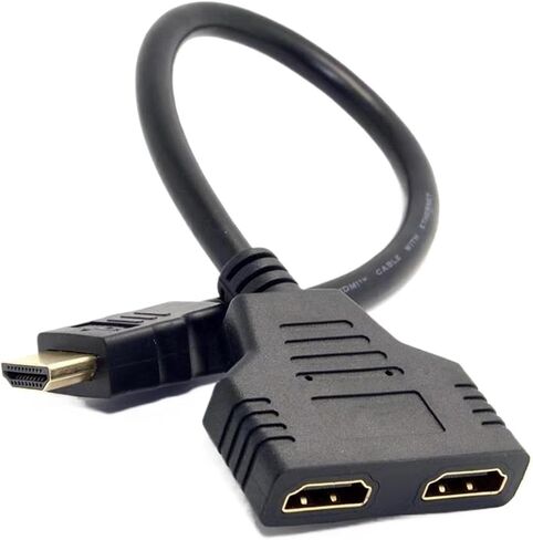 HDMI Switch HDMI Flitter 1 in 2 Out 4K for Songors Manual HDMI Hub يدعم شاشة مرآة HD فقط لمدة 4/3 in Saudi Arabia