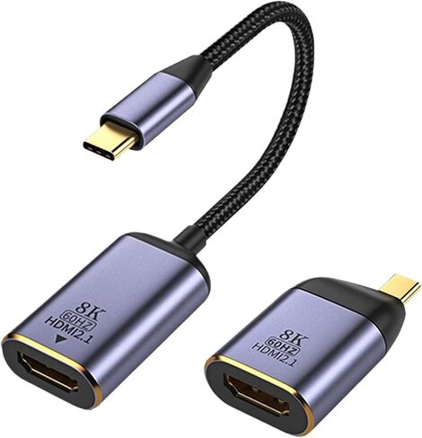 8K USB TY> PE C إلى HDMI 2.1 محول محول الفيديو لـ 15 شاشة PC Box PC 4K 120HZ 3 HDMI2.1 USBC 3.1 (8K PLUP) in Saudi Arabia