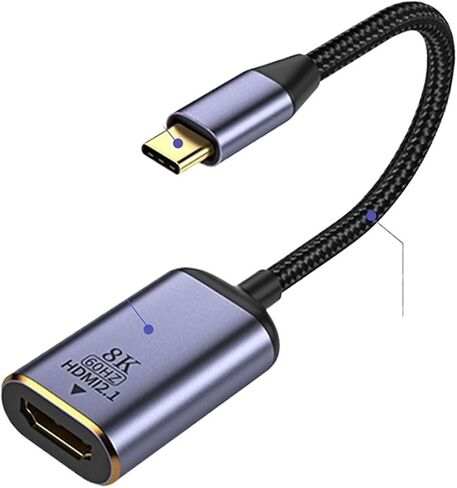 8K USB TY> PE C إلى HDMI 2.1 محول محول الفيديو لـ 15 شاشة PC Box PC 4K 120HZ 3 HDMI2.1 USBC 3.1 (8K PLUP) in Saudi Arabia