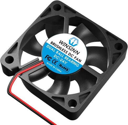 Winsinn 50mm 24V مروحة - محمل كرة مزدوج 6000 دورة في الدقيقة 5010 استبدال مروحة التبريد للمعدات/الخوادم/أجهزة التوجيه الصناعية ، كابل 30 سم مع XH2.54-2pin ، 50 × 10 مم (5pcs) in Kuwait