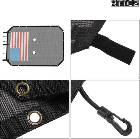 RT-TCZ for Jeep JK Sunshade Mesh Shade Top Cover, JKU American Flag Bikini Top for Jeep Wrangler JK JKU 2007-2017 4 Door in Saudi Arabia