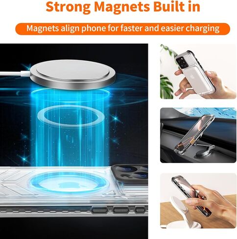 for iPhone 16 Pro Max Waterproof Case Compatible with MagSafe, IP68 Underwater Case Built-in Screen Protector, Slim Translucent 360° Full Body Protection, 12FT Military Grade, 6.9 Inch (Black) in Kuwait