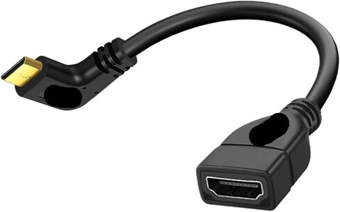HDMI to HDMI-Compatible Cable Gender Adapter 90 Degree Angled for TV Projector M>oni>tor Camera P>S#3 P;S/4 4K 60hz Converter(Left Bend) in Saudi Arabia