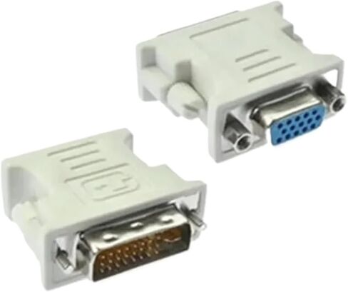موصل الكمبيوتر M> oni> Tor Video Plastic DVI 24+1 لمحول تحويل الأنثى متعددة الأغراض (أبيض) in Saudi Arabia