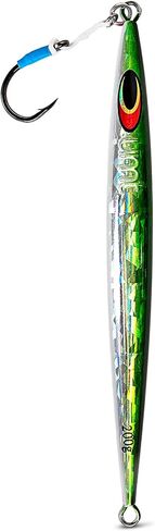 Uncle Mo's Tackle - Sand EEL 200g Offshore Jigs - Tuna, Mahi-Mahi, Grouper. Packs: 1, 5, 10. Green, Pink. Pro-Grade. in Saudi Arabia