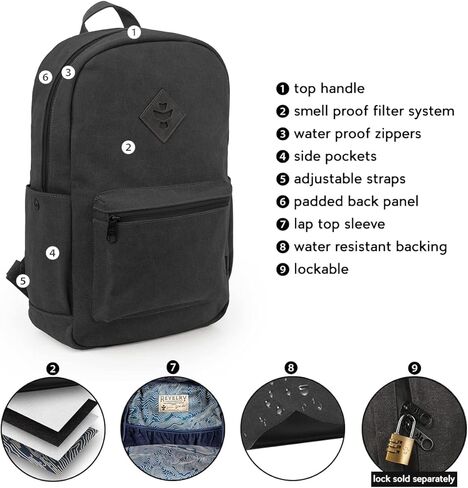 حقيبة ظهر للسفر متوسطة الحجم ومقاومة للماء من ريفيري سبلاي للرجال والنساء رائعة للاستخدام في الهواء الطلق أو للمدرسة، حقيبة كمبيوتر محمول (رمادي) in Kuwait