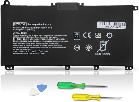 HW03XL Laptop Battery Replacement for HP Pavilion 15-EG 15-EH 17-CN 17-CP 15-eg0xxx 15-eg0073cl 15-eg0053cl 15-eg1053cl 15t-eg000 15-eh1xxx 17-cn0xxx 17-cn2063cl 17-cp0xxx 17-cp0700dx (11.34V/41.04Wh) in Saudi Arabia