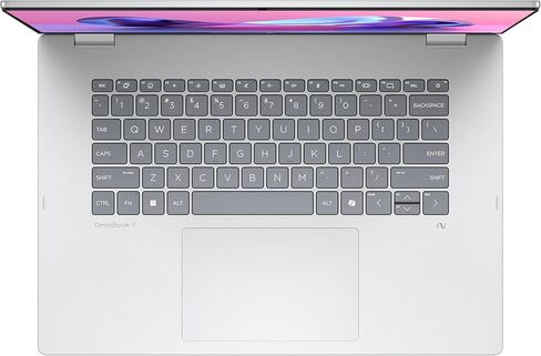 HP OmniBook 7 Flip Copilot+ AI Laptop, Intel Ultra 7-258V, 32 GB LPDDR5x RAM, 2 TB PCIe SSD, 16" 3K (2880x1800) OLED Touchscreen, Intel Arc 140V, Backlit Keyboard, W11 Pro, Silver in Kuwait