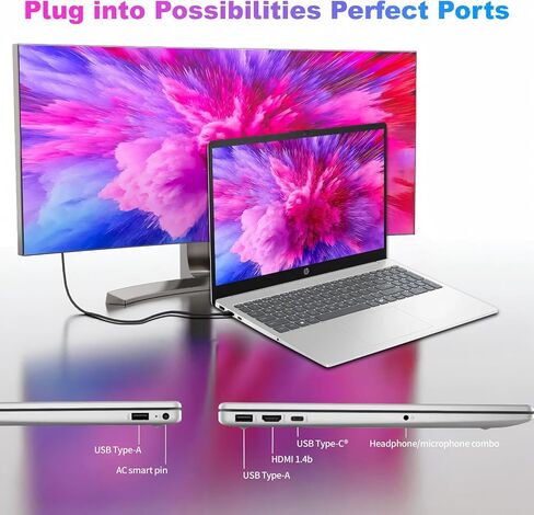 HP 15.6" FHD Touchscreen Business Laptop, with Lifetime Office Pro, Intel 10-Core i7-1355U, 32 GB RAM, 1 TB SSD, Intel Iris Xe GPU, Wi-Fi 6, HD Camera, HDMI, Copilot, Windows 11 Pro, w/Accessories in Saudi Arabia
