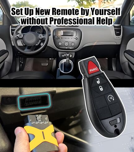 مفتاح السيارة عن بُعد الإدخال غير المفتاح ببديل للتحكم عن بُعد للبرمجة لعام 2013 - 2018 Dodge RAM 1500 2500 3500 (4 BTN SMART KEY/GQ4-54T) in Kuwait