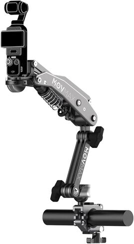 Movmax Blade Arm لـ DJI Pocket 3 و Insta 360 و GoPro Hero 12 مع تقنية ARM N2 ومسمار قفل عالمي ، كوب شفط السيارة (Glacier Blue) in Kuwait
