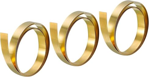 بكرة ورق نحاسية من uxcell، 0.05 × 100 × 1000 مم من رقائق النحاس شريط نحاسي ذهبي للحرف اليدوية والإصلاحات الكهربائية والتأريض in Kuwait