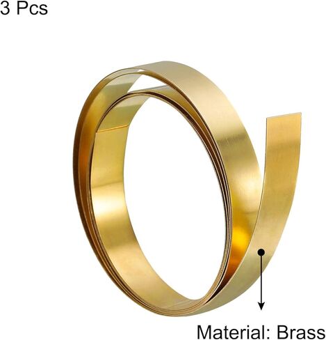 بكرة ورق نحاسية من uxcell، 0.05 × 100 × 1000 مم من رقائق النحاس شريط نحاسي ذهبي للحرف اليدوية والإصلاحات الكهربائية والتأريض in Kuwait