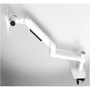 Desktop Full Motion 17-38" Monitor Holder Mount Mechanical Spring Arm Aluminum Monitor Support Loading 11kgs(V62C Silver Grey)
