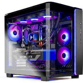 Skytech King 95 Gaming PC Desktop, Ryzen 7 9800X3D 4.7 GHz (5.2 GHz Turbo Boost), NVIDIA RTX 5070 Ti 16GB GDDR7, 1TB Gen4 SSD, 32GB DDR5 RAM 6000, 850W Gold ATX 3.0 PSU, 360mm ARGB AIO, Wi-Fi, Win 11