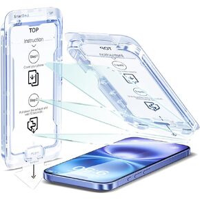 SMARTDEVIL 3 Pack Screen Protector for iPhone 16 (6.1 Inch), Tempered Glass HD Clear Film, Easy Installation, with Dust-Free Box