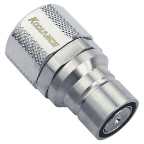 Koolance QD3-MS10X13 QD3 Male Quick Disconnect No-Spill Coupling, Compression for 10mm x 13mm (3/8in x 1/2in)