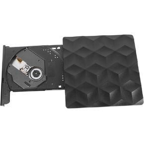 External DVD Burner Drive for Laptop Desktop Portable Optical Drive for Cd DVD Playback and Recording Compatible and Slim Design