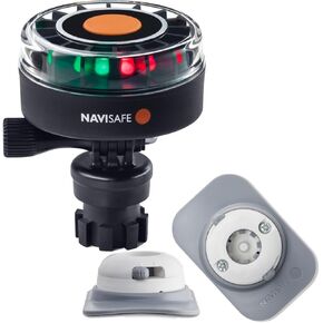 ''Navisafe" Navilight 2nm Tricolor W/Navimount Base & Rib Mount - White