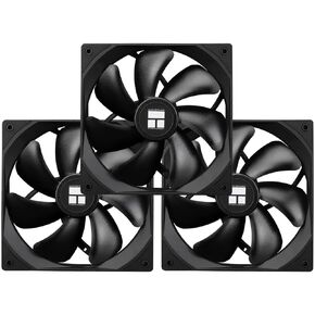 Thermalright TL-C14C X3 CPU Case Fan 140mm ، PWM Fan Silent Computer CPU مروحة مع سرعة 1500 دورة في الدقيقة ، مروحة سوداء تبريد وحدة المعالجة المركزية ، 3 كميات