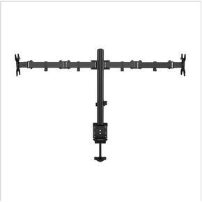 MS02 Desktop Clamping Full Motion 360 Degree Dual Monitor Holder 10"-27" LCD LED Monitor Mount Arm