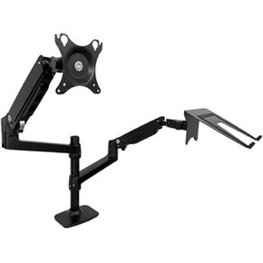 DL-9012LP Clamp Stand Mechanical Spring Table Arm 17-38" LCD Monitor Bracket+17" Notebook Laptop Desktop Holder 3-11kg(450mm Pole Black) in Kuwait
